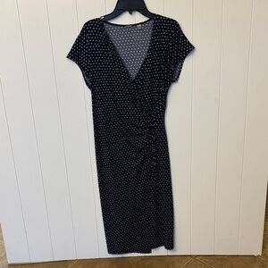Tahari Polka Dot Wrap around dress! Size 4